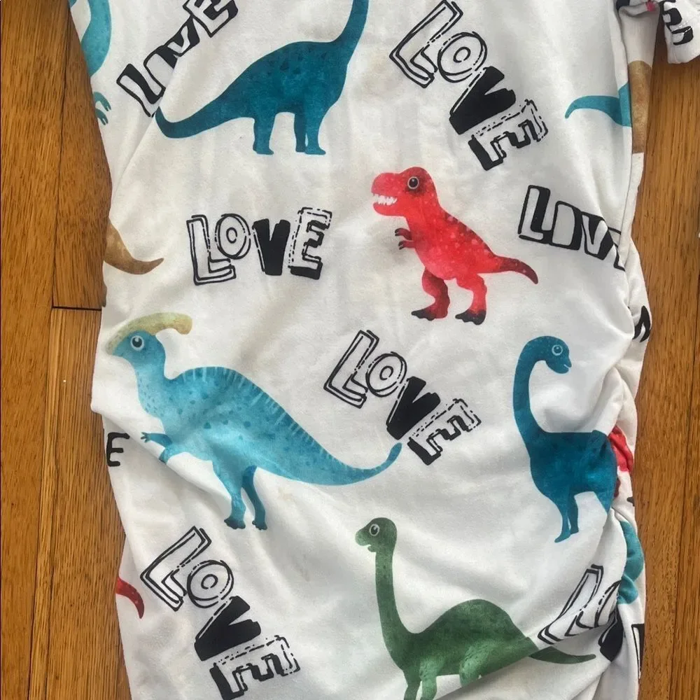 Brother & Sister Dinosaur Print matching outfits